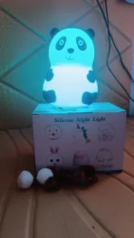 Panda 7-Color LED Silicone Touch Lamp (1 Pc) - Image 5