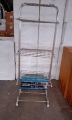 Foldable Cloth Drying Stand with Wheels - Image 5