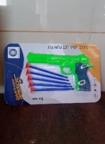 Medium Size Plastic 1 Gun with 5 Soft Suction Dart Bullets (1 Set) - Image 4