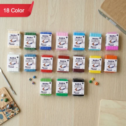 NARA Polymer Clay Color DIY Modeling Clay Kit for Jewelry Making, Crafts & School Projects