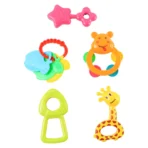 Plastic Baby Rattle Toys 5 Pcs Set - Image 4