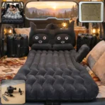 Cute Car Air Mattress Set with Black Cat Pillow for Comfortable Sleeping on the Go (1 Set) - Image 5