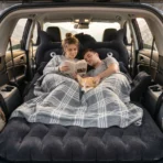 Cute Car Air Mattress Set with Black Cat Pillow for Comfortable Sleeping on the Go (1 Set)