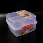 1 Large and 3 Small -Compartment 1400 ML Multipurpose Lunch Box (1400 ML / 1 Pc) - Image 2