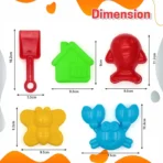 Aditi Creative Sand Kit for Kids with 1kg Sand & 13 Shape Moulds - Image 4