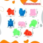 Aditi Creative Sand Kit for Kids with 1kg Sand & 13 Shape Moulds - Image 6