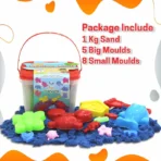 Aditi Creative Sand Kit for Kids with 1kg Sand & 13 Shape Moulds - Image 3