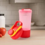 Supermom Plastic Premium Booster Gym Shaker Bottle with Mixing Ball (550ml / 1 Pc) - Image 3