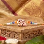 Radha Krishna Devotional Designer Rakhi - Image 4