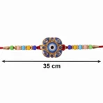 Evil Eye Floral Petal Designer Rakhi - Image 4