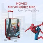 Novex Marvel Spiderman Kids Polycarbonate Trolley Bag for Boys Travel Luggage with 4 Spinner Wheel (18 Inch) - Image 7