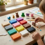 Nara 12 Color Modelling Clay Kit, Soft Creative Play Dough Set for Kids (60 Gm/24 Bars) - Image 4