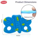 Aditi Baby Silicone Teething Toy Butterfly Shape Soft Chew Teether (1Pc/Mix Colour) - Image 5