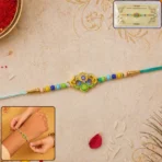 Peacock Design Premium Rakhi (1 Pc) - Image 2