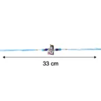 Lord Krishna Designer Rakhi with Blue Beads (1 Pc) - Image 4