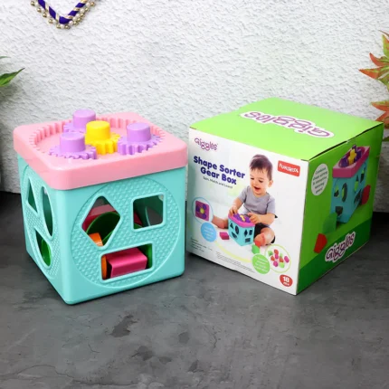 Funskool Giggles Shape Sorter Gear Box – Educational Activity Toy for Toddlers