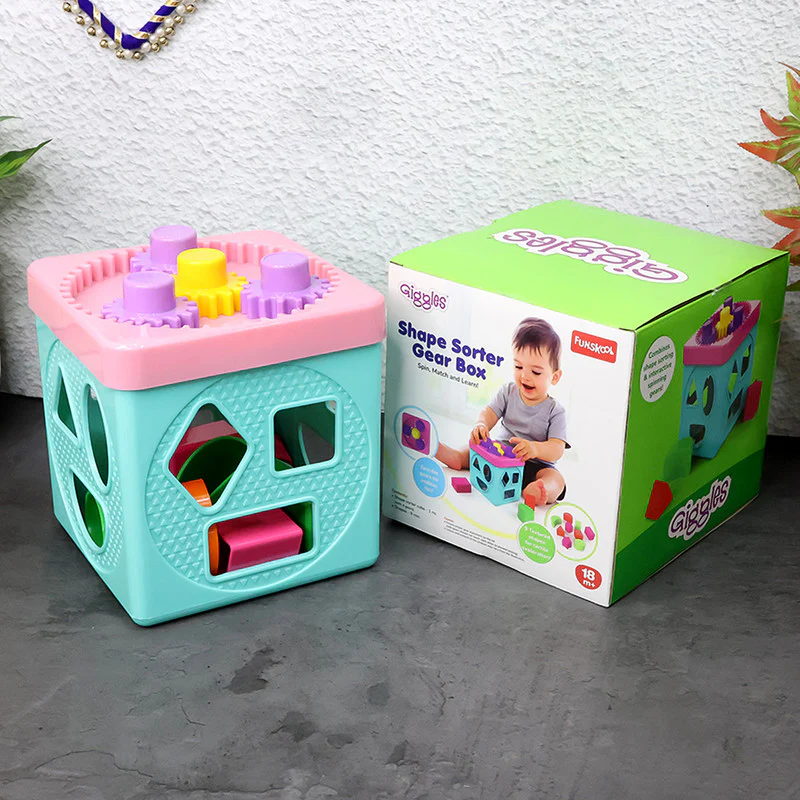 Shape-Sorter-Gear-Box-01 Funskool Giggles Shape Sorter Gear Box – Educational Activity Toy for Toddlers - Image 1