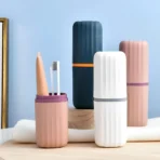 Plastic Hygienic Toothbrush Travel Portable Case (2 Pc) - Image 2
