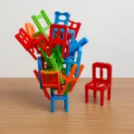 Colorful Mini Chair Stacking Game Fun Balance Puzzle Toy for Kids and Family - Image 3
