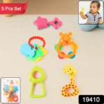 Plastic Baby Rattle Toys 5 Pcs Set - Image 2