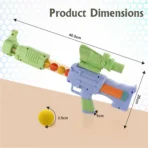 Aditi Toys Space Explorer Pneumatic Gun Include 12 Orange & 12 Yellow Soft Foam Ball - Image 5