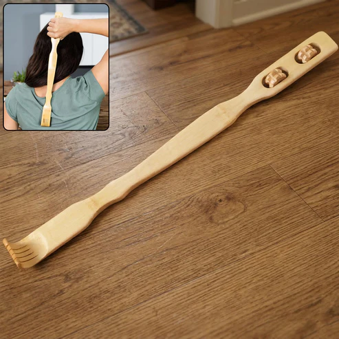 backmassager1 Wooden Back Massager Stick (1 Pc, 46 Cm) - Image 1