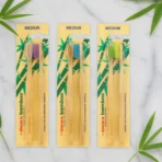 Eco-Friendly Bamboo Toothbrush Twin Pack (12 Packets × 24 Pieces)