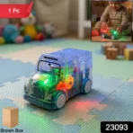 Kids Transparent Musical Light-Up School Bus Toy (1 Pc) - Image 2