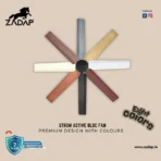 Zadap STROM 1200mm High Speed BLDC Ceiling Fan with Remote(Light Wooden) - Image 4