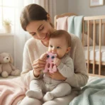 Cute Cat Baby Teether Toy for Soothing Gums with Soft Chewable Surface for Infants - Image 3