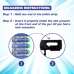 Rechargeable Soft Bullet Toy Gun Set with 30 Bullets and Dual Manual Auto Firing Mode - Image 5