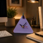 Modern Triangle Table Clock | Geometric Decorative Table Clock for Home, Office & Study Desk - Image 6