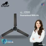 Zadap STROM 1200mm High Speed BLDC Ceiling Fan with Remote(Smoke Brown) - Image 2