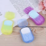 Travel Paper Soap Sheet with Mini Box (20 Sheets in a Pack Approx / Mix Color) - Image 5