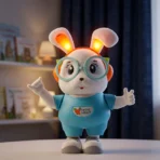 Swing Rabbit Musical Dancing Toy with Light-Up Ears (1 Pc) - Image 3