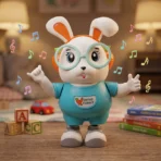Swing Rabbit Musical Dancing Toy with Light-Up Ears (1 Pc) - Image 5