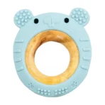Truzo Toys Ring Rabbit Baby Teether | Soft Silicone & Wooden Teething Ring Infants - Image 3