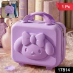 Kids Bear-Shaped Hard Shell Storage Carry Case with Handle (Mix Design) - Image 2