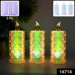 LED Flameless Decorative Candle Lights (3 Pc / Set) - Image 2