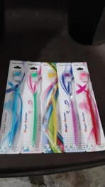 Premium Plastic Toothbrush (1 Pc / Mix Color) - Image 5