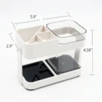Multipurpose Toothbrush & Toothpaste Stand Holder (1 Set) - Image 5