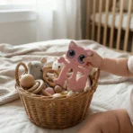 Cute Cat Baby Teether Toy for Soothing Gums with Soft Chewable Surface for Infants - Image 4