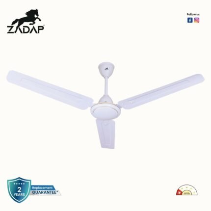 Zadap 1200mm 52W High Speed Ceiling Fan(White)