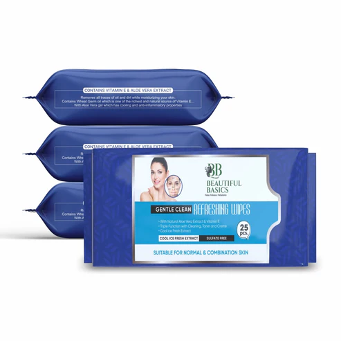wetwipes1 Refreshing Wet Wipes for Face | Facial Cleansing | Refreshing & Skin Hydration| Soothing for skin | pH Balance & Alcohol Free | Nourishing with Fruit extract | 25 Wipes - Image 1