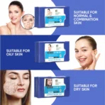 Refreshing Wet Wipes for Face | Facial Cleansing | Refreshing & Skin Hydration| Soothing for skin | pH Balance & Alcohol Free | Nourishing with Fruit extract | 25 Wipes - Image 4