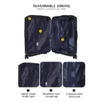 3-Piece Hardshell Luggage Set with Spinner Wheels & TSA Lock - Image 2