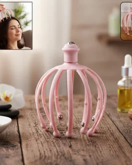 Manual Head Scalp Massager with Rolling Ball Tips (1 Pc)