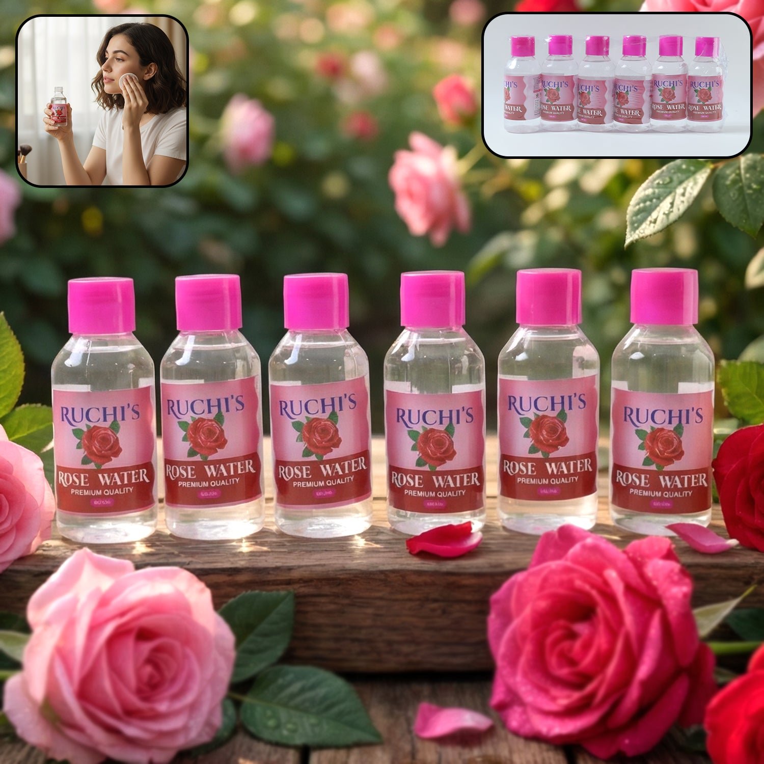 01_3a55289a-8c6f-495d-972e-93b746abbf02.jpg Premium Rose Water Face Cleanser (6 Pc, 100 ML Each) - Image 1