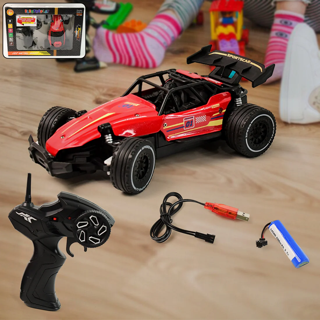 Electroplay High-Speed Remote Control Racing Car (1 Set) - Image 5