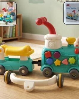 Aditi Tiny Train Baby Walker Ride-On Toy with Push Handle (1 Set)